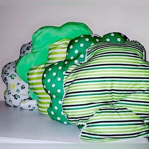 5 Pcs Hello Spring Clover / St. Patrick Day / Seasonal Throw Pillows NWOT